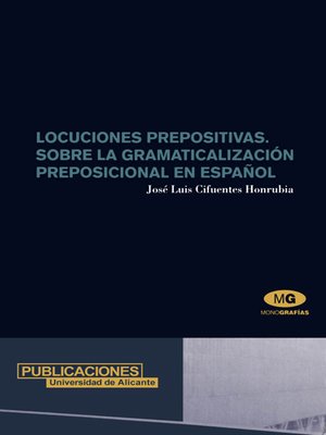 cover image of Locuciones prepositivas